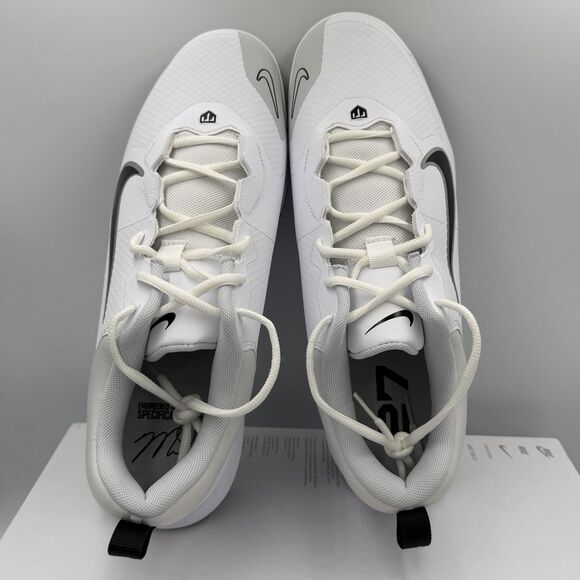 Nike Force Trout 9 MCS White Metallic Silver Baseball Cleats FZ0915-102 Men 12 main image 5